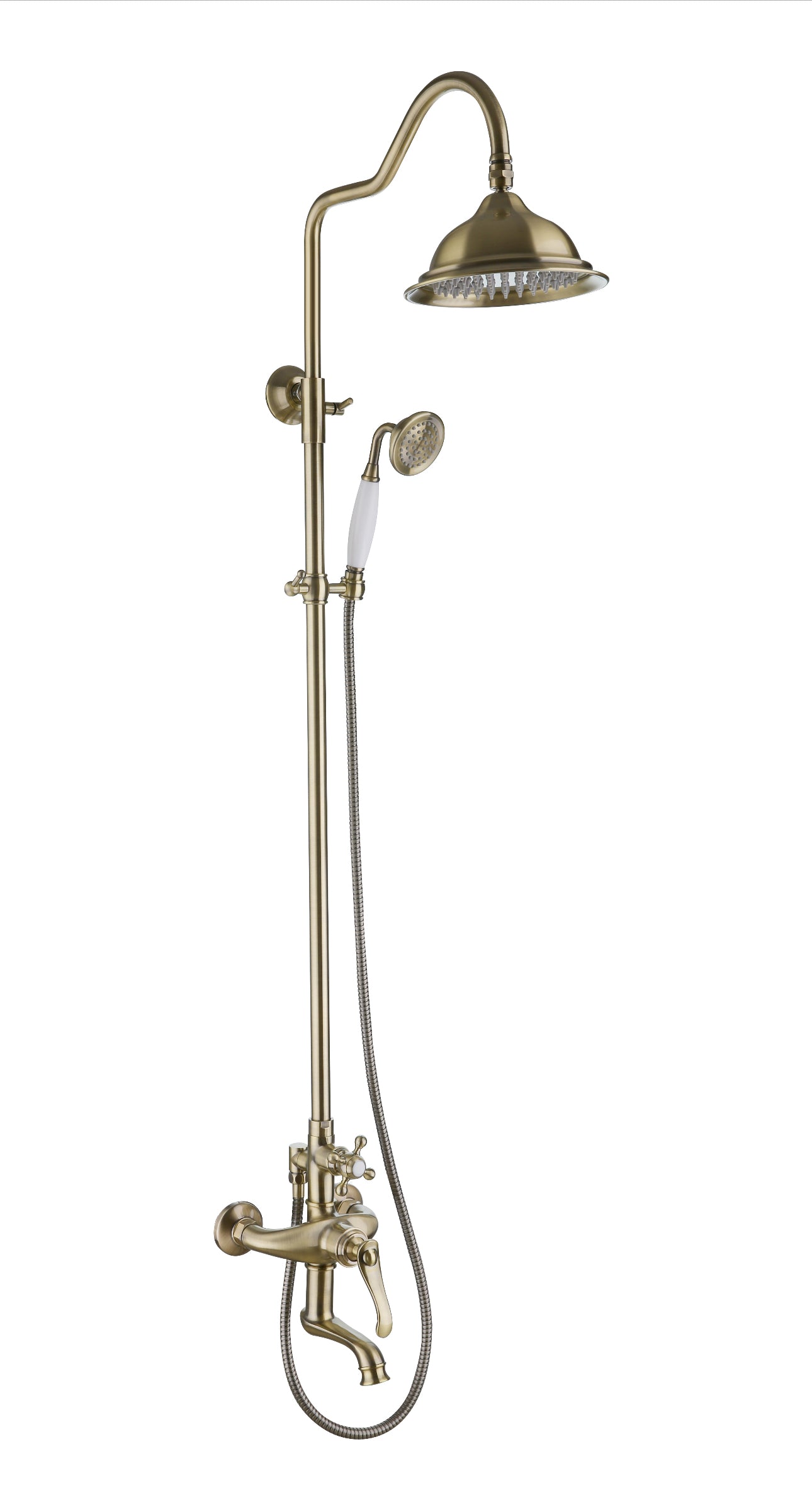 963601 Bronze full Combination Round shower System Faucet Set